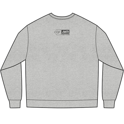 CQF x A+R Tactics Heavyweight Long Sleeve Logo Tee, Graphite Logo