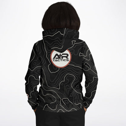 Topographical Print Hoodie