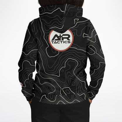 Topographical Print Hoodie