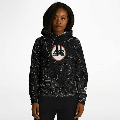 Topographical Print Hoodie