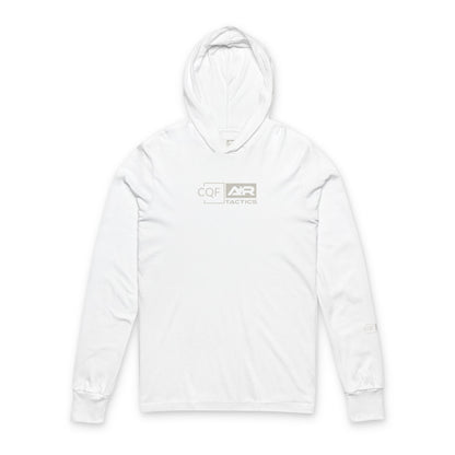 CQF x A+R Tactics Lightweight Hooded Logo Tee, Stone