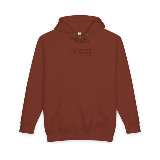 CQF × A+R Tactics Premium Heavyweight Hoodie | Brick Red