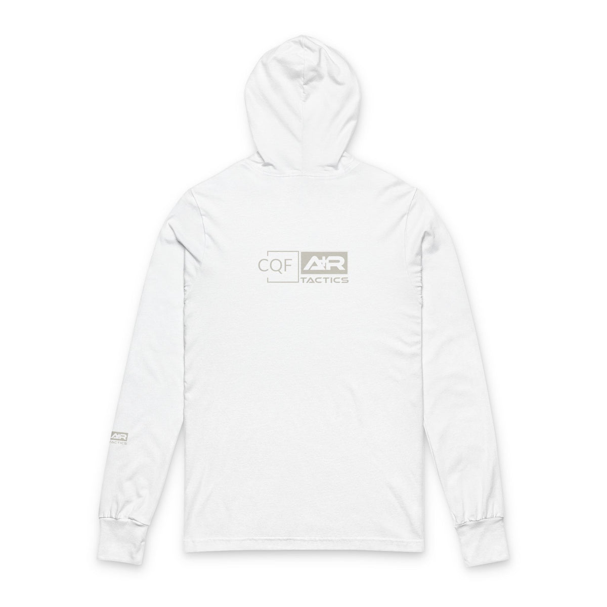 CQF x A+R Tactics Lightweight Hooded Logo Tee, Stone