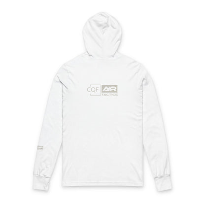 CQF x A+R Tactics Lightweight Hooded Logo Tee, Stone