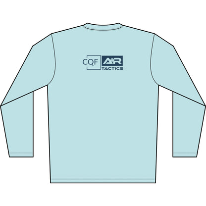 CQF x A+R Tactics Solar Logo Long Sleeve, Navy Logo