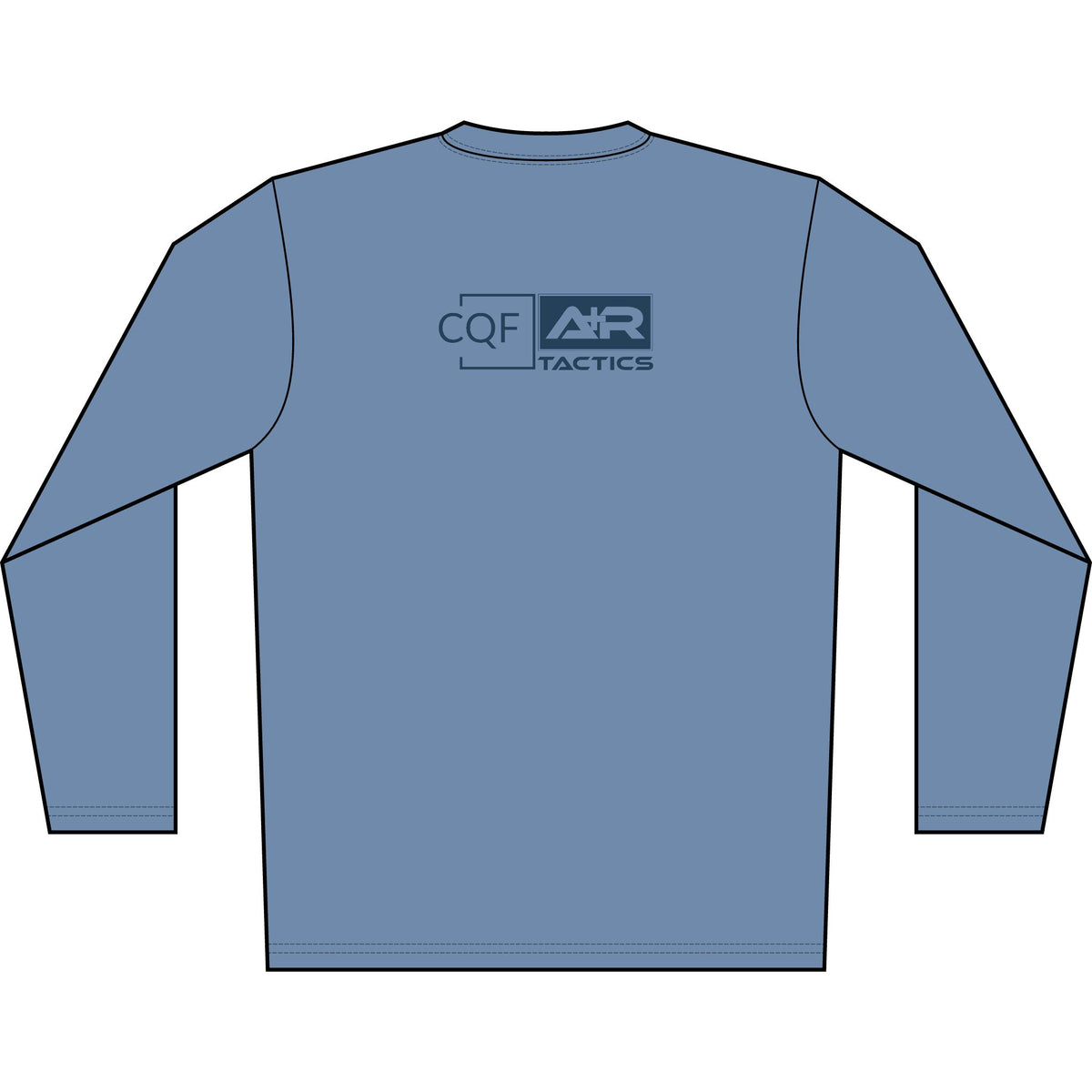 CQF x A+R Tactics Solar Logo Long Sleeve, Navy Logo