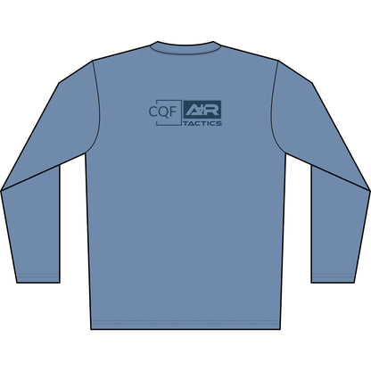 CQF x A+R Tactics Solar Logo Long Sleeve, Navy Logo