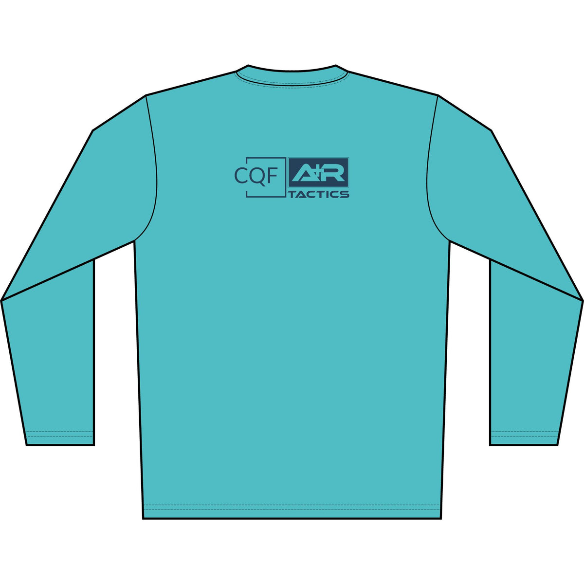 CQF x A+R Tactics Solar Logo Long Sleeve, Navy Logo