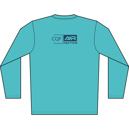 CQF x A+R Tactics Solar Logo Long Sleeve, Navy Logo