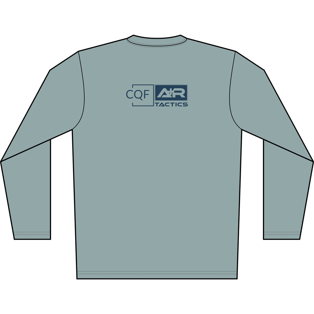 CQF x A+R Tactics Solar Logo Long Sleeve, Navy Logo