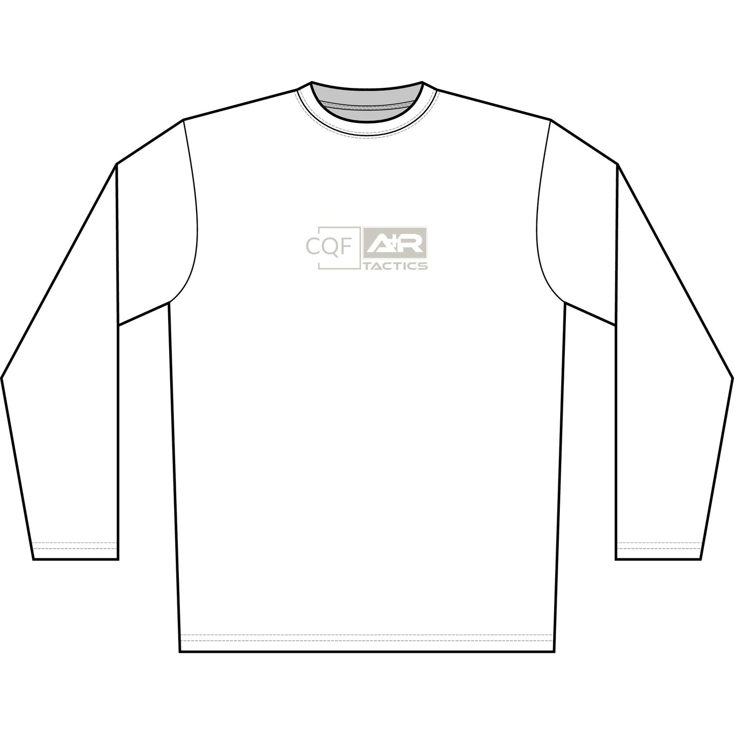 CQF x A+R Tactics Logo Solar Shirt, Stone Logo