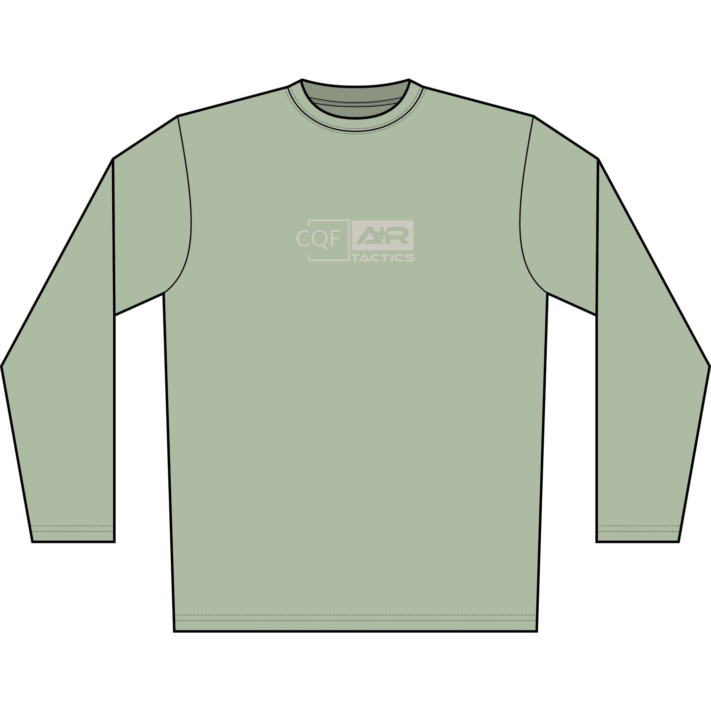 CQF x A+R Tactics Logo Solar Shirt, Stone Logo