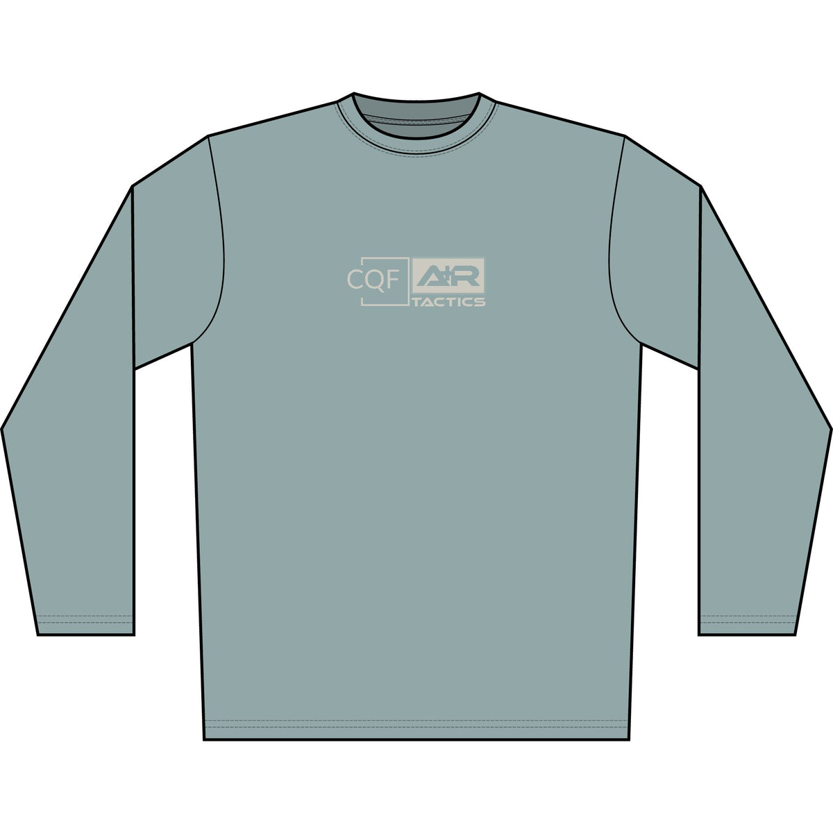 CQF x A+R Tactics Logo Solar Shirt, Stone Logo