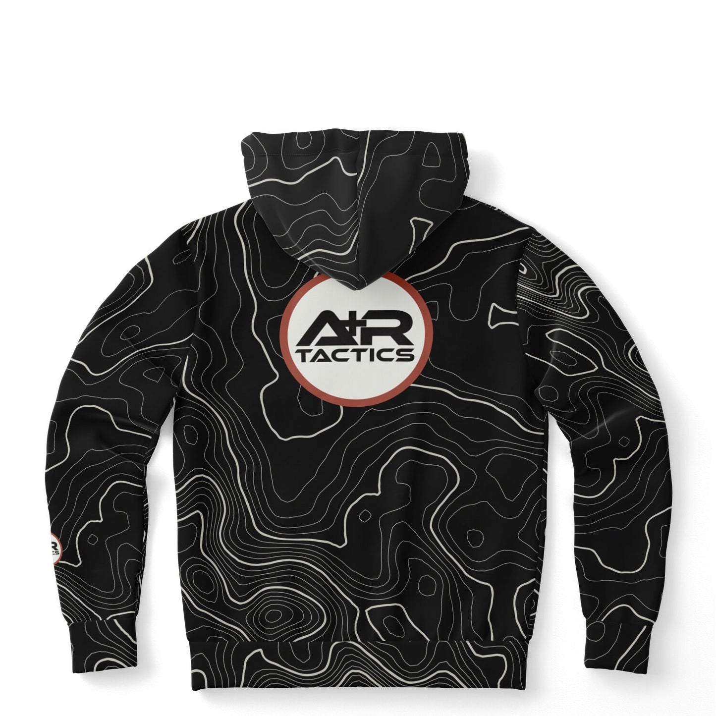 Topographical Print Hoodie