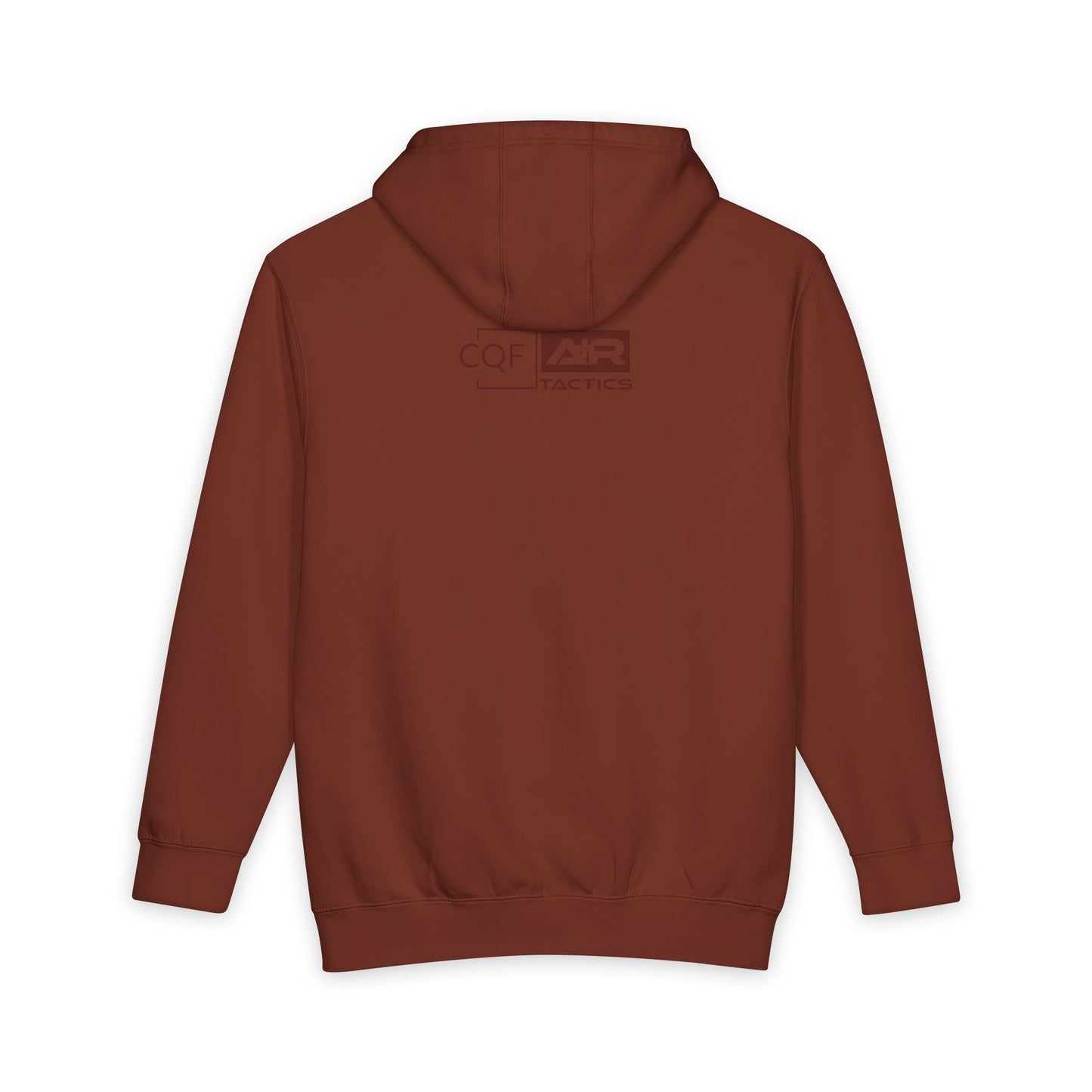 CQF × A+R Tactics Premium Heavyweight Hoodie | Brick Red