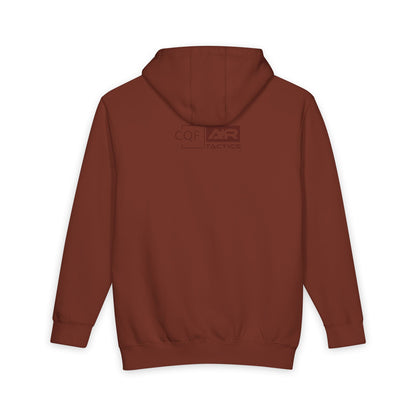 CQF × A+R Tactics Premium Heavyweight Hoodie | Brick Red