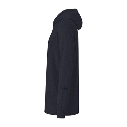 CQF x A+R Tactics Lightweight Hooded Logo, Heathered Navy