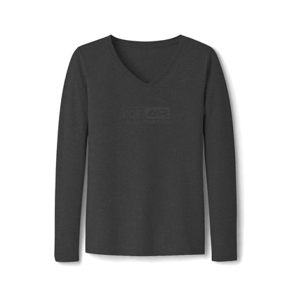 CQF x A+R Tactics Women's Long Sleeve Logo Tee, Graphite Logo