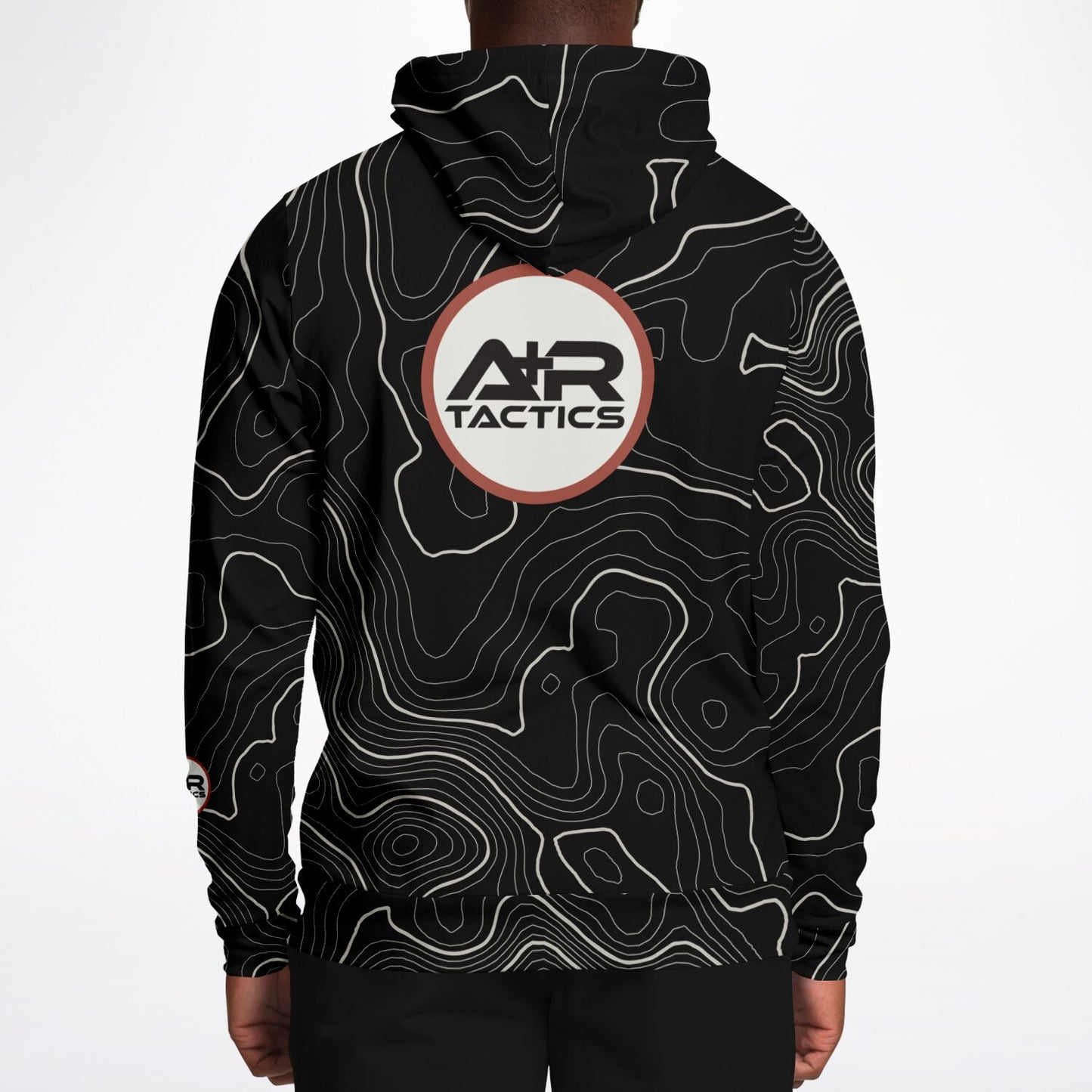 Topographical Print Hoodie