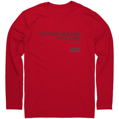 No_Woman_Should_Own_A_Gun_Long_Sleeve_Te_Red_Mockup.png