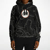 Topographical Print Hoodie