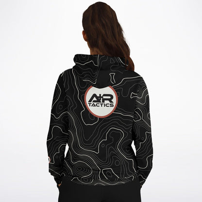 Topographical Print Hoodie