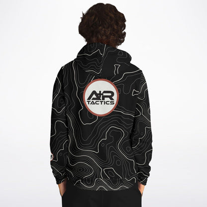 Topographical Print Hoodie