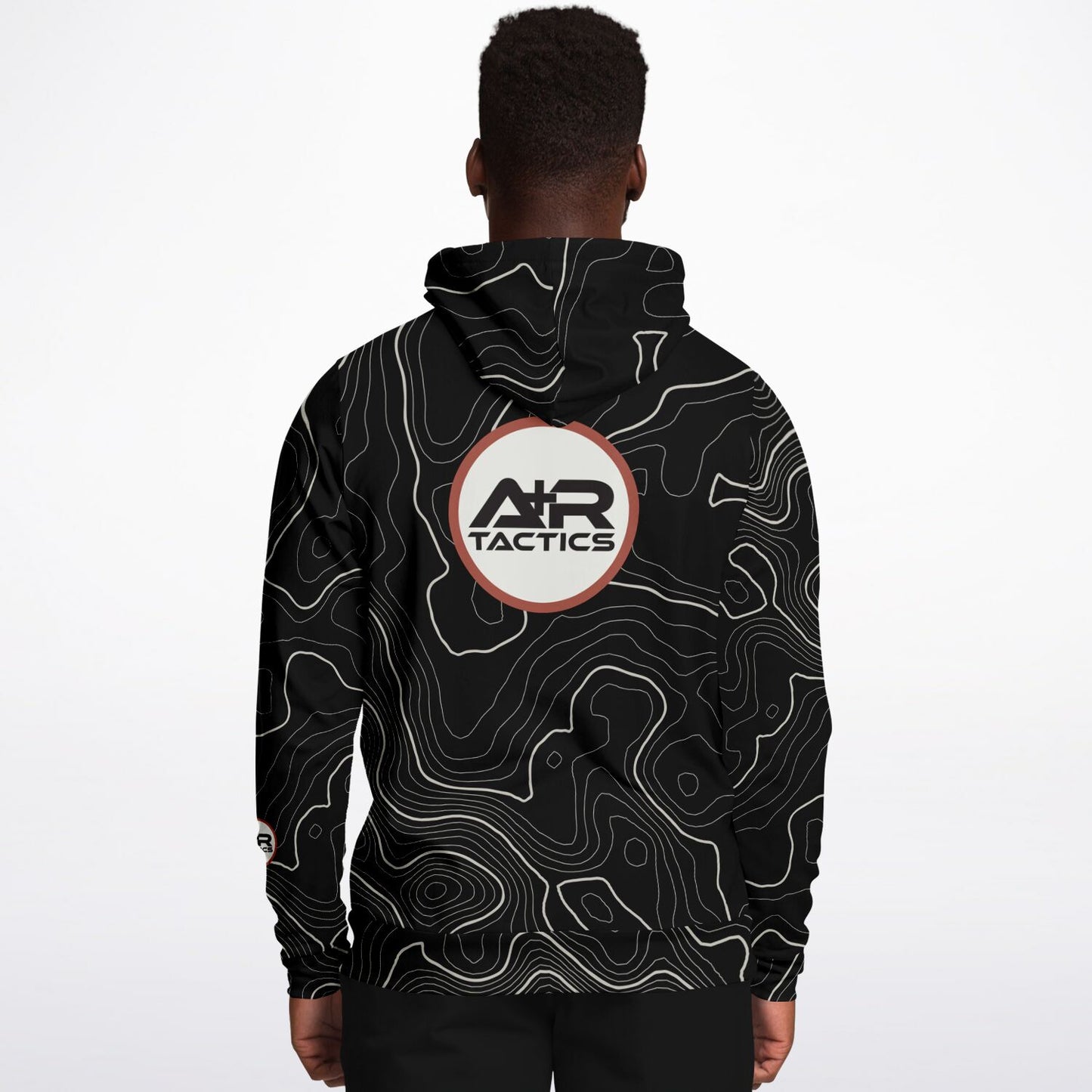 Topographical Print Hoodie