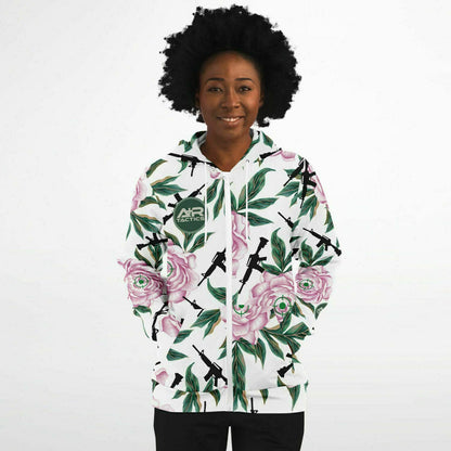 Peonies and Rifles Unisex Ziphoodie