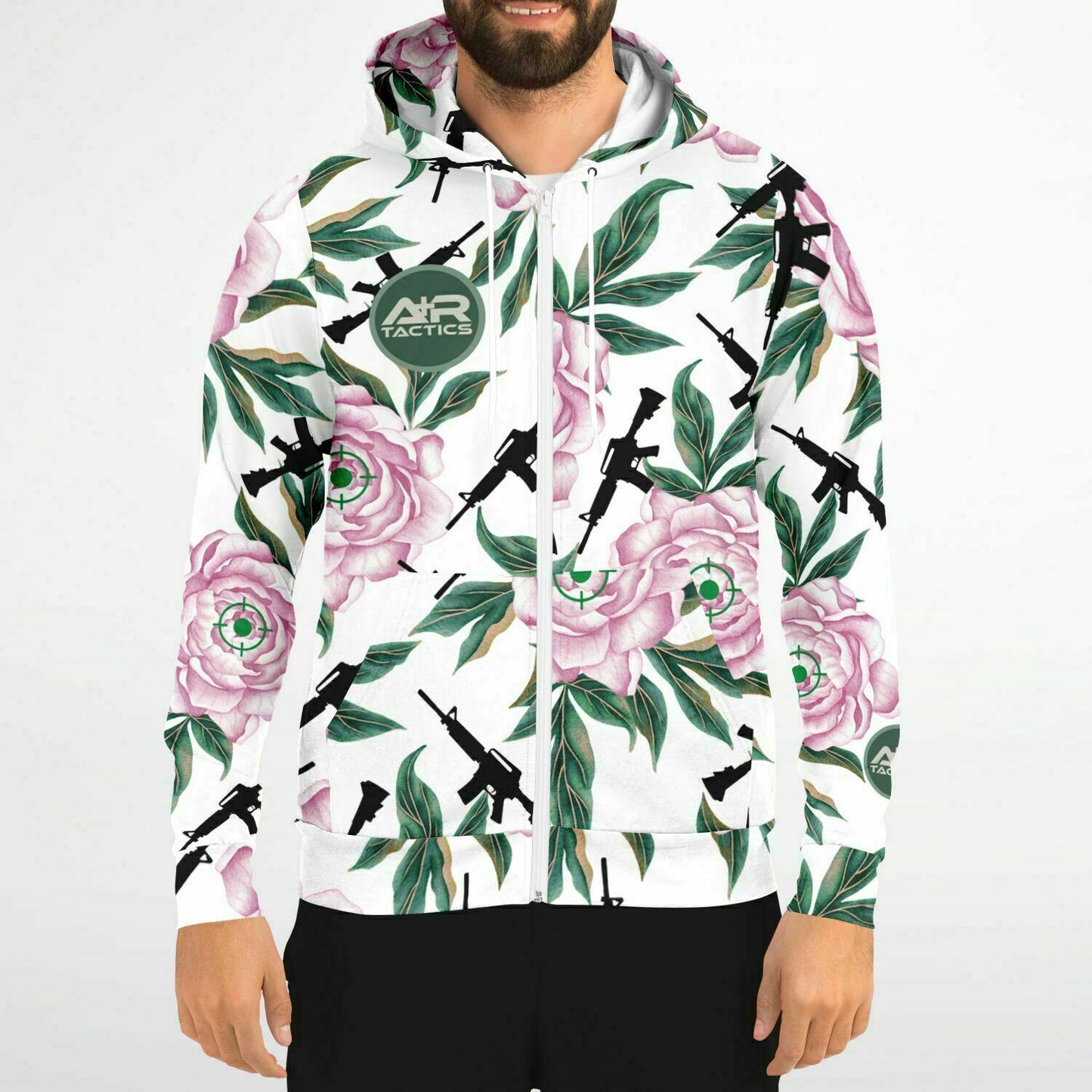 Peonies and Rifles Unisex Ziphoodie