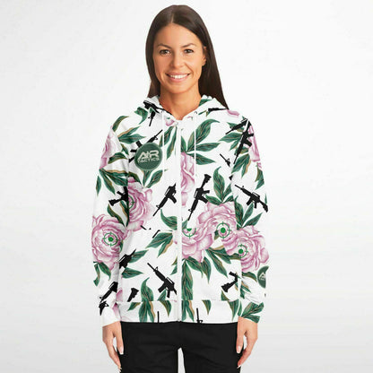 Peonies and Rifles Unisex Ziphoodie