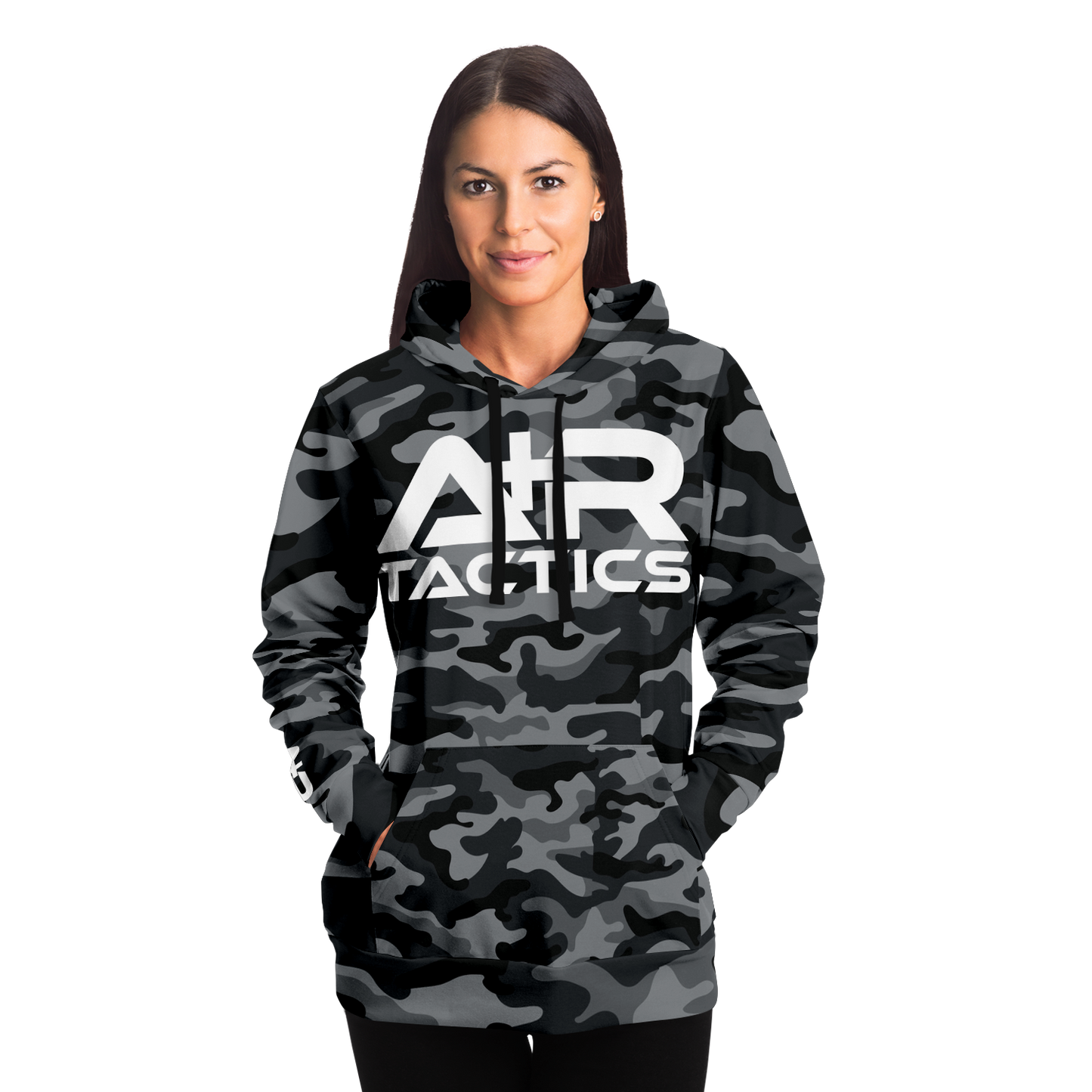 A+R Tactics Logo Hoodie, Black Multicam