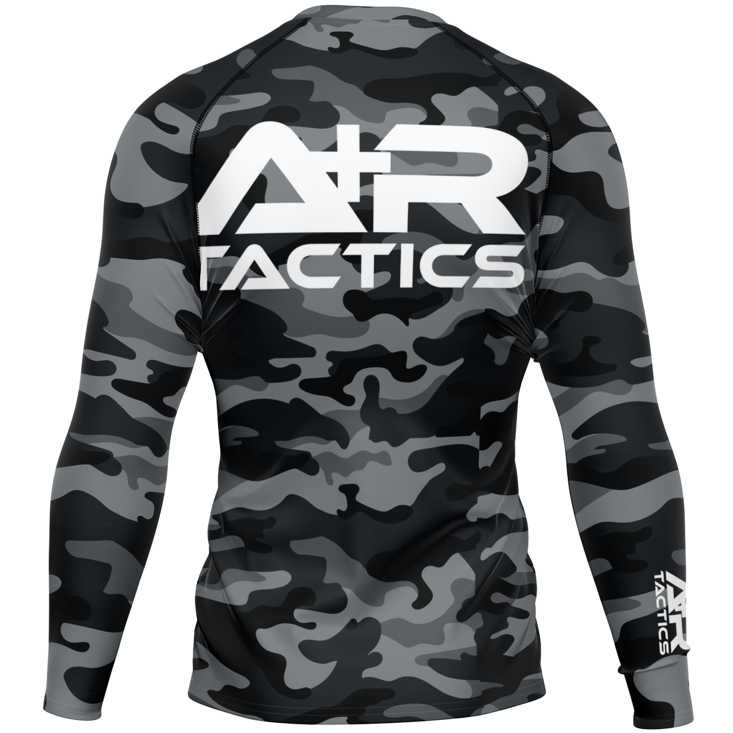 A+R Tactics Logo Mens Rashguard, Black Multicam