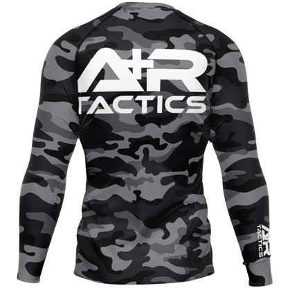 A+R Tactics Logo Mens Rashguard, Black Multicam