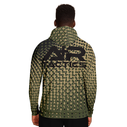 A+R Tactics Logo Hoodie, Green Abstract