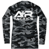 A+R Tactics Logo Womens Rashguard, Black Multicam