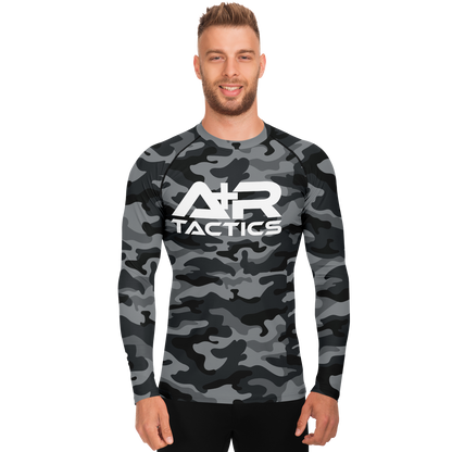 A+R Tactics Logo Mens Rashguard, Black Multicam