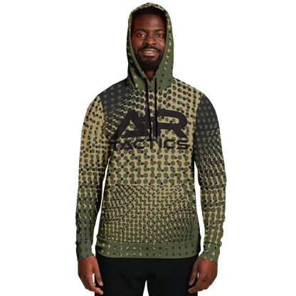 A+R Tactics Logo Hoodie, Green Abstract