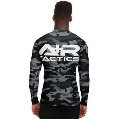 A+R Tactics Logo Mens Rashguard, Black Multicam