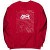 A+R Tactics Logo Crewneck Sweatshirt, Topographical Logo White Print