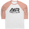 A+R Tactics Logo Raglan Sleeve Tee, Black Print