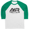 A+R Tactics Logo Mens Raglan Sleeve Tee, Black Print