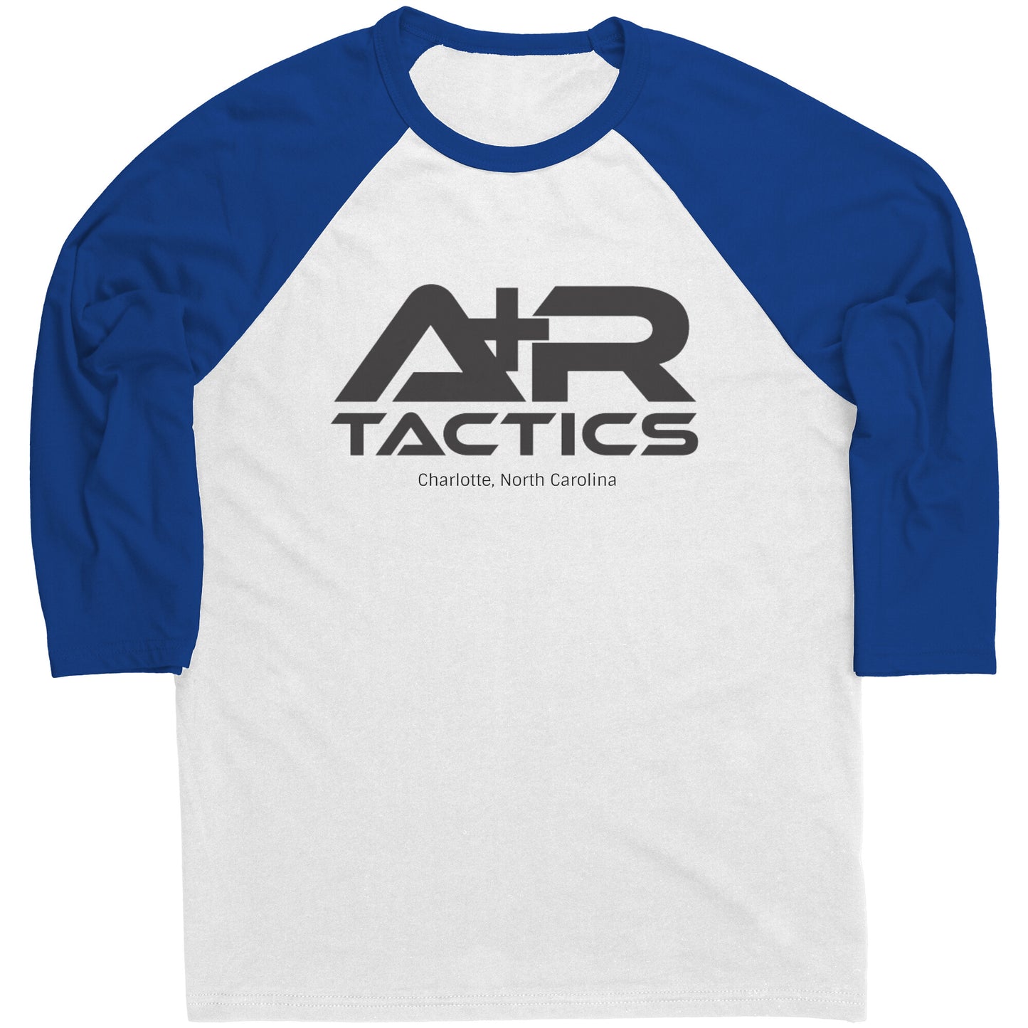 A+R Tactics Logo Raglan Sleeve Tee, Black Print