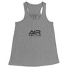 A+R Tactics Logo Womens Flowy Raceback Tank, Logo Topographical Logo Black