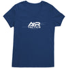 A+R Tactics Logo Womens Tee, V-Neck, Lined Logo White Print