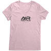 A+R Tactics Logo Womens Tee, V-Neck, Lined Logo Black Print