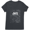 A+R Tactics Logo Womens Tee, V-Neck, Topographical Logo White Print