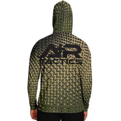 A+R Tactics Logo Hoodie, Green Abstract