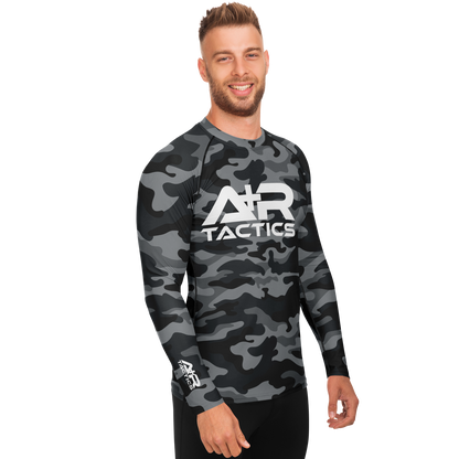 A+R Tactics Logo Mens Rashguard, Black Multicam