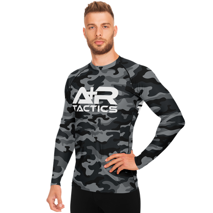 A+R Tactics Logo Mens Rashguard, Black Multicam